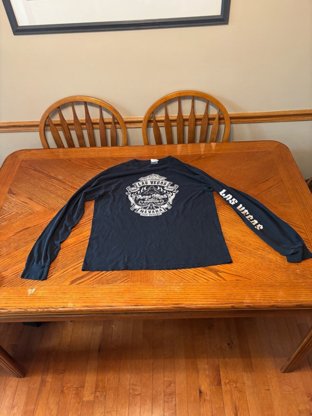 Las Vegas Graphic Long-Sleeve Shirt - Blue